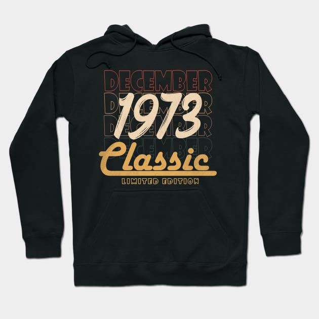 december 1973 birthday Hoodie by BizZo